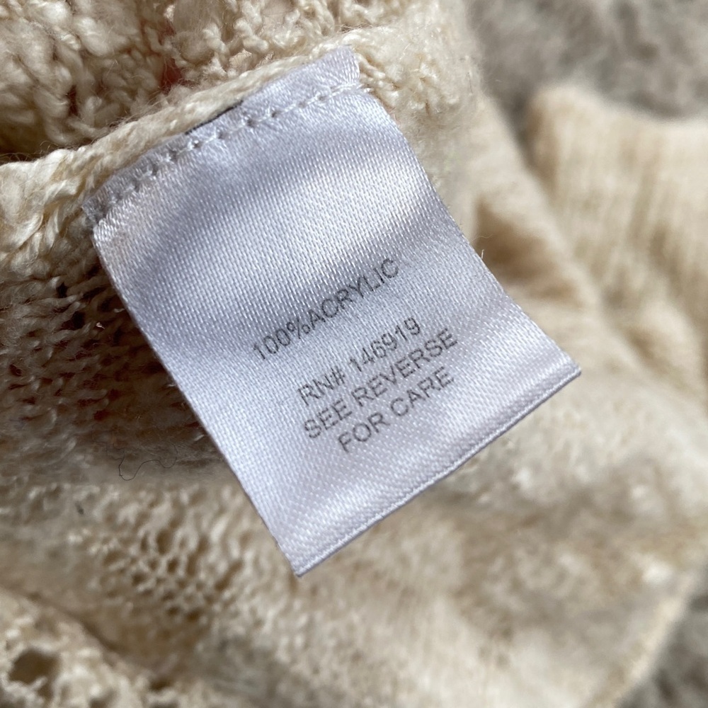 Cloudchaser Juniors Knit Pullover Sweater Beige Size Medium - Picture 4 of 5